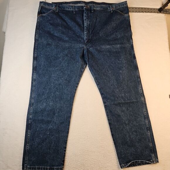 Men's‎ Rigid Wrangler Cowboy Cut 13MWZ Original Fit Jeans - Rigid Indigo 54x30 - Picture 1 of 9